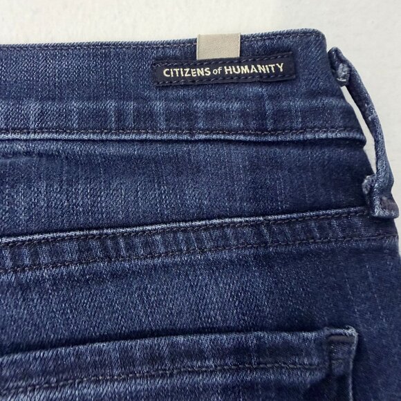 Citizens of Humanity Womens Dark Wash Bootcut Flare Jeans Sz 27 Mid Rise Stretch - Picture 11 of 16